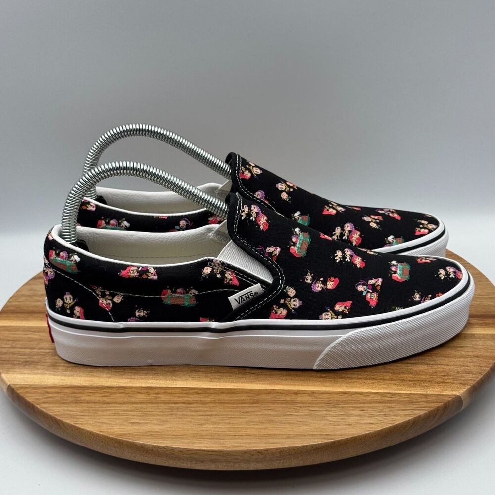 VANS X Kpop Demon Hunters Classic Slip-On Shoes In Black Women's 9/Men's 7.5